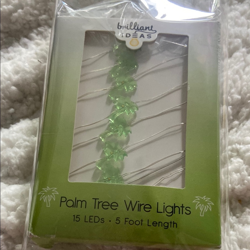 NWT Brilliant Ideas Palm Tree Wire Lights